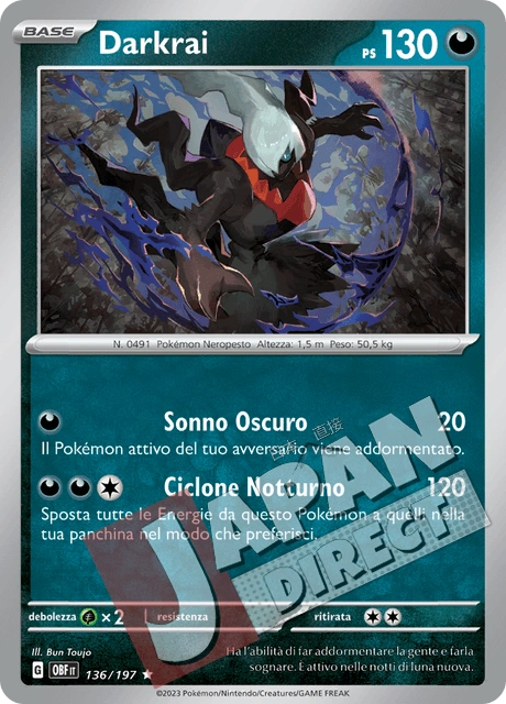 (OBF 136/197) Darkrai  Rara