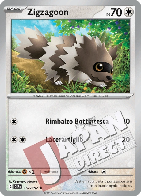 (OBF 167/197) Zigzagoon  Comune