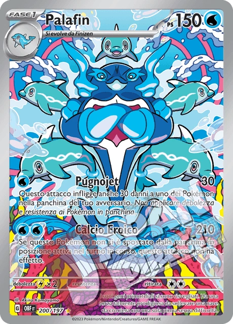 (OBF 200/197) Palafin  Illustrazione Rara