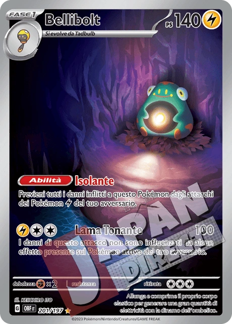 (OBF 201/197) Bellibolt  Illustrazione Rara