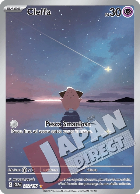 (OBF 202/197) Cleffa  Illustrazione Rara