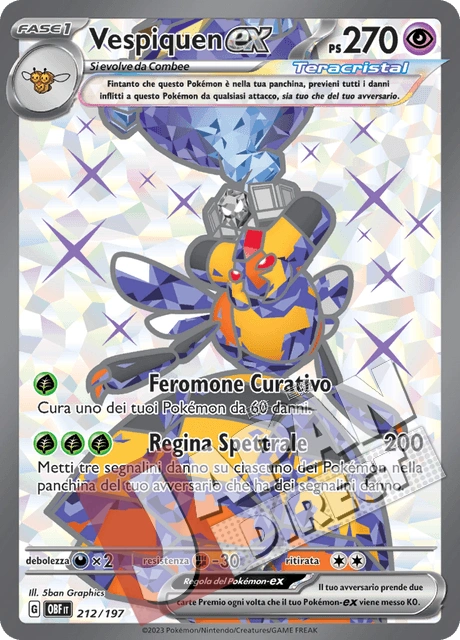 (OBF 212/197) Vespiquen-ex Teracristal Full Art
