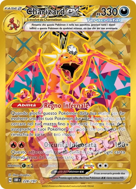 (OBF 228/197) Charizard-ex Teracristal Rara Segreta