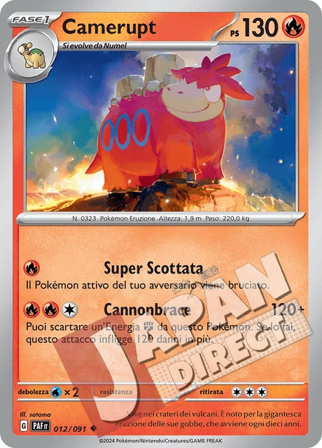 (PAF 012/091) Camerupt  Non Comune