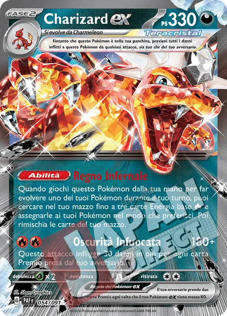 (PAF 054/091) Charizard-ex Teracristal Double Rare