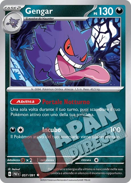 (PAF 057/091) Gengar  Non Comune