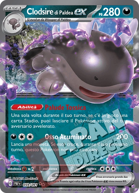 (PAF 059/091) Clodsire di Paldea-ex  Double Rare