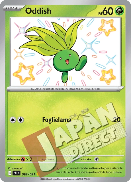 (PAF 092/091) Oddish  Shiny
