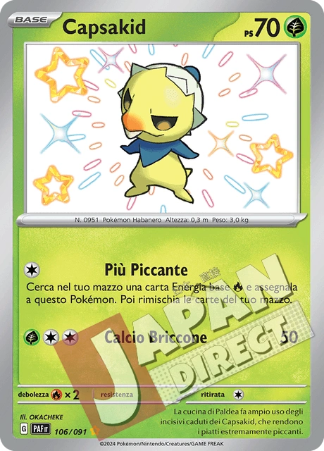 (PAF 106/091) Capsakid  Shiny