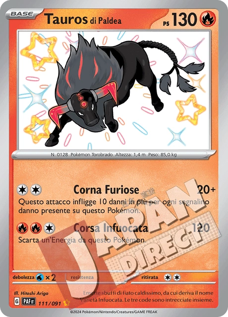 (PAF 111/091) Tauros di Paldea  Shiny