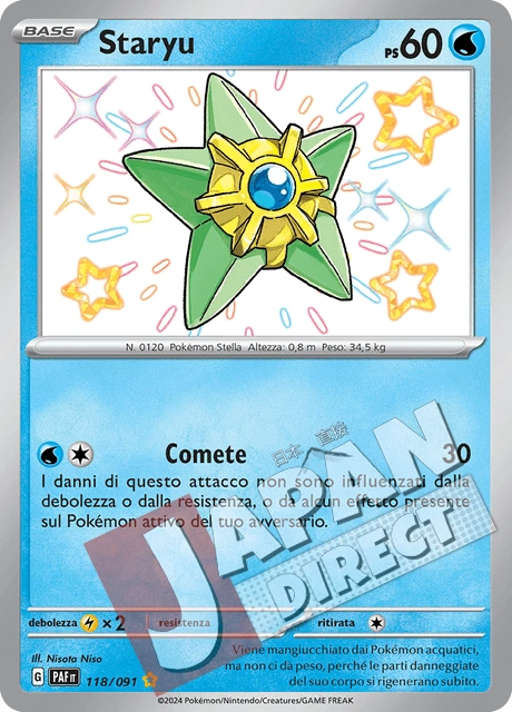 (PAF 118/091) Staryu  Shiny