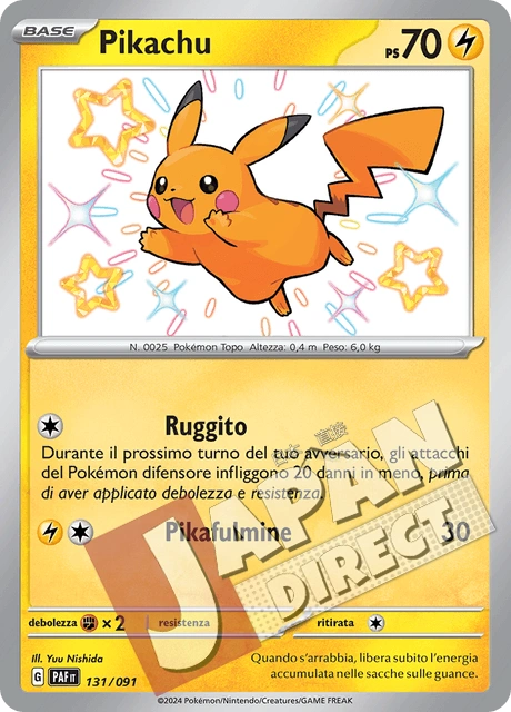 (PAF 131/091) Pikachu  Shiny
