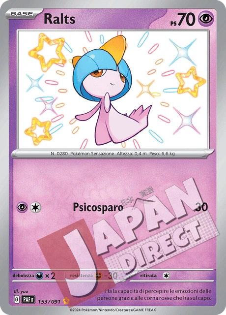 (PAF 153/091) Ralts  Shiny