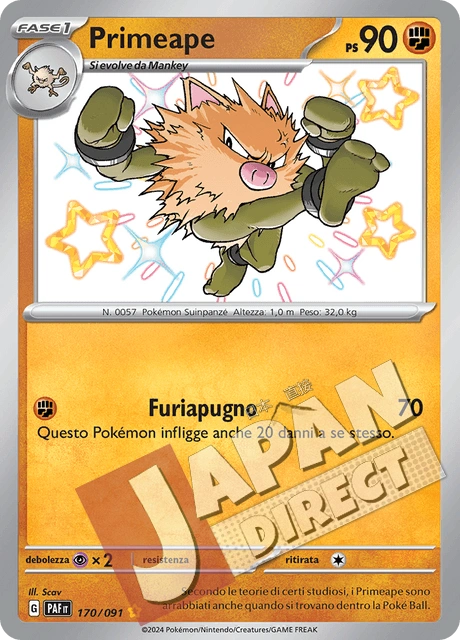 (PAF 170/091) Primeape  Shiny