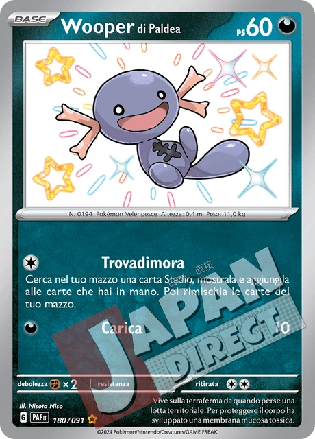 (PAF 180/091) Wooper di Paldea  Shiny