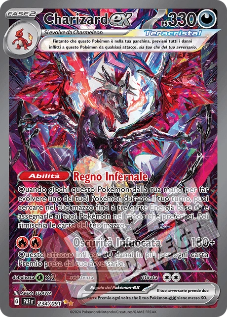 (PAF 234/091) Charizard-ex Teracristal Alternative Art
