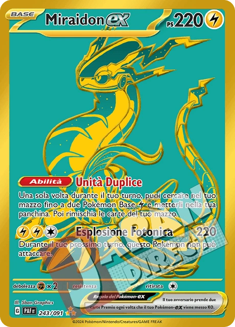 (PAF 243/091) Miraidon-ex  Rara Segreta