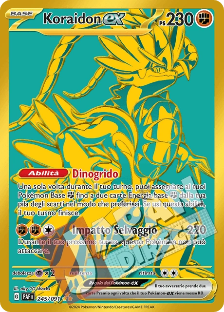 (PAF 245/091) Koraidon-ex  Rara Segreta