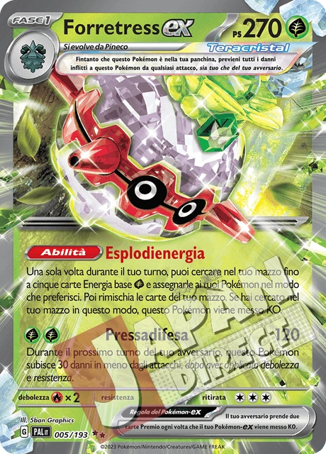 (PAL 005/193) Forretress-ex Teracristal Double Rare (PAL 005/193) Forretress-ex Teracristal Double Rare (PAL 005/193) Forretress-ex Teracristal Double Rare