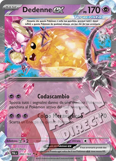 (PAL 093/193) Dedenne-ex Teracristal Double Rare