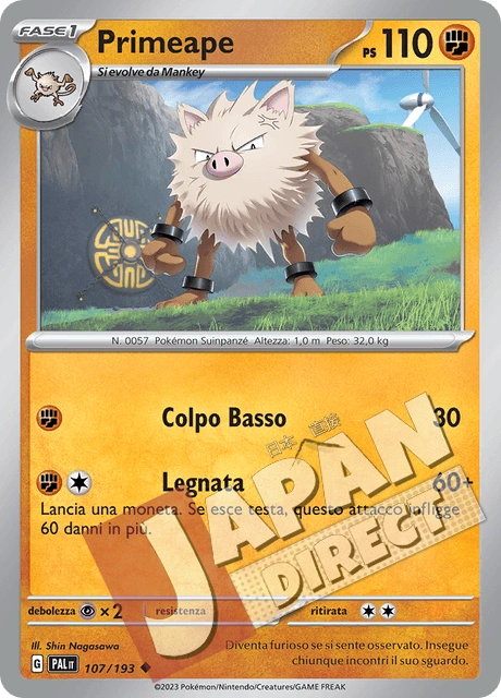 (PAL 107/193) Primeape  Non Comune