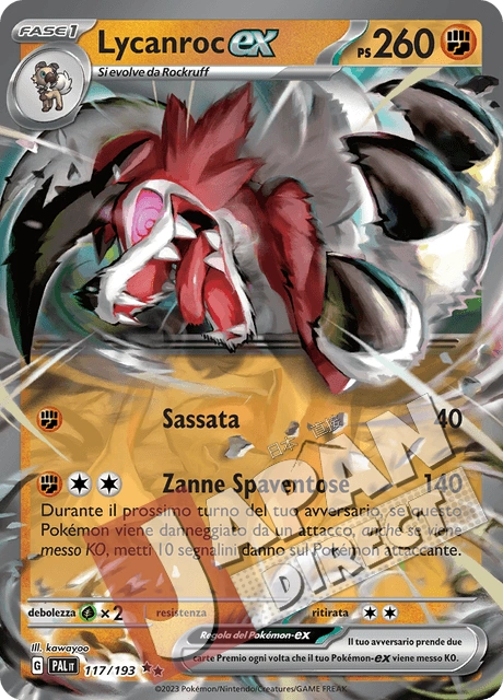 (PAL 117/193) Lycanroc-ex  Double Rare