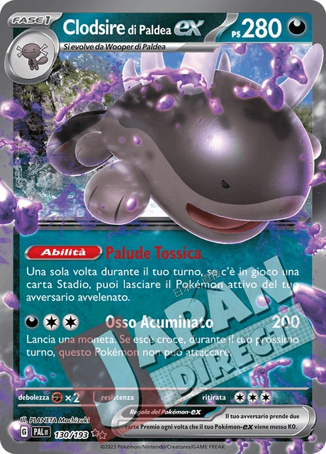 (PAL 130/193) Clodsire di Paldea-ex  Double Rare
