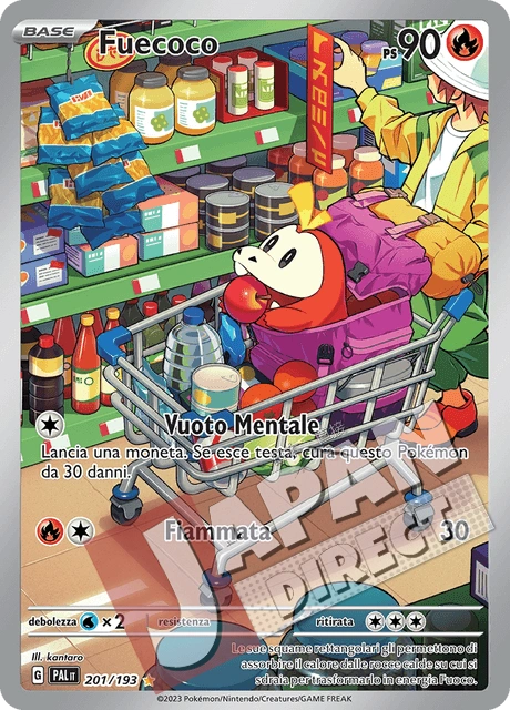 (PAL 201/193) Fuecoco  Illustrazione Rara