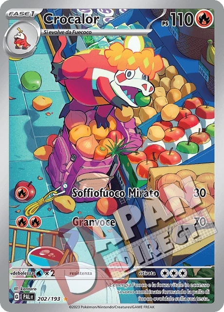 (PAL 202/193) Crocalor  Illustrazione Rara