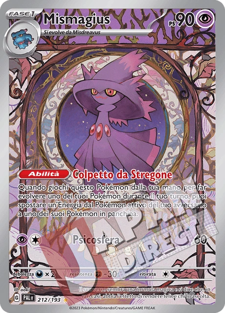 (PAL 212/193) Mismagius  Illustrazione Rara