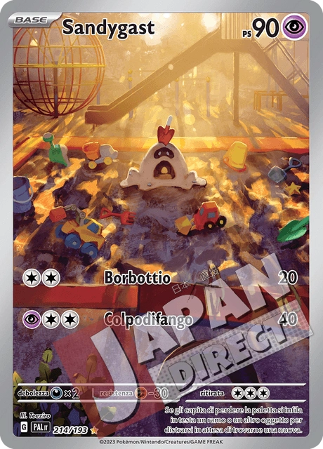 (PAL 214/193) Sandygast  Illustrazione Rara