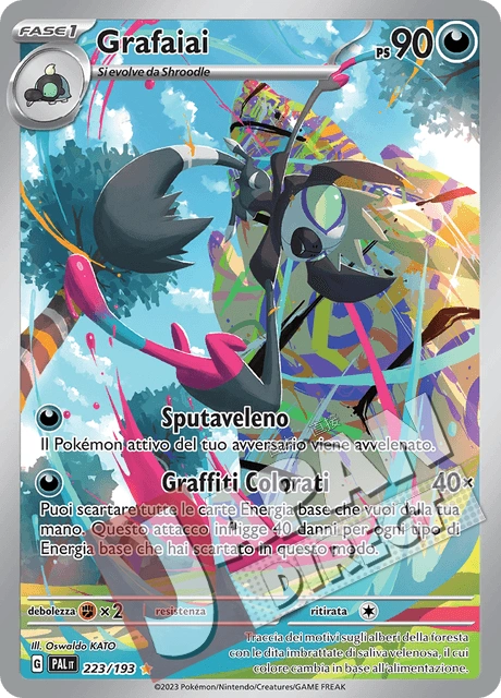 (PAL 223/193) Grafaiai  Illustrazione Rara