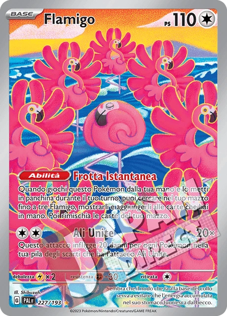 (PAL 227/193) Flamigo  Illustrazione Rara