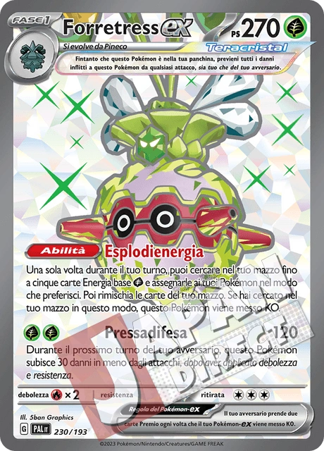 (PAL 230/193) Forretress-ex Teracristal Full Art