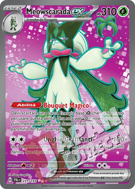 (PAL 231/193) Meowscarada-ex  Full Art