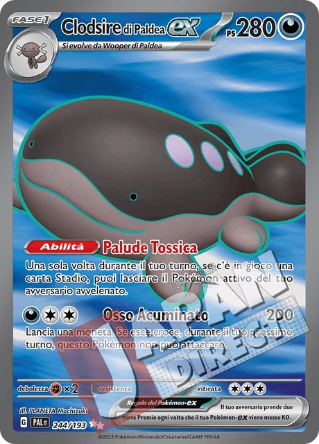 (PAL 244/193) Clodsire di Paldea-ex  Full Art