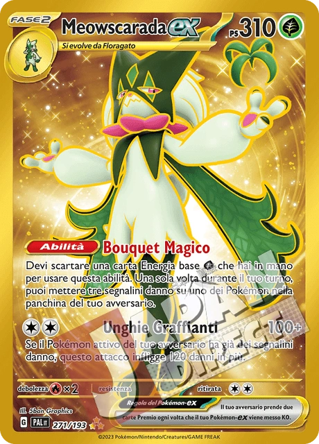 (PAL 271/193) Meowscarada-ex  Rara Segreta