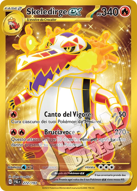 (PAL 272/193) Skeledirge-ex  Rara Segreta