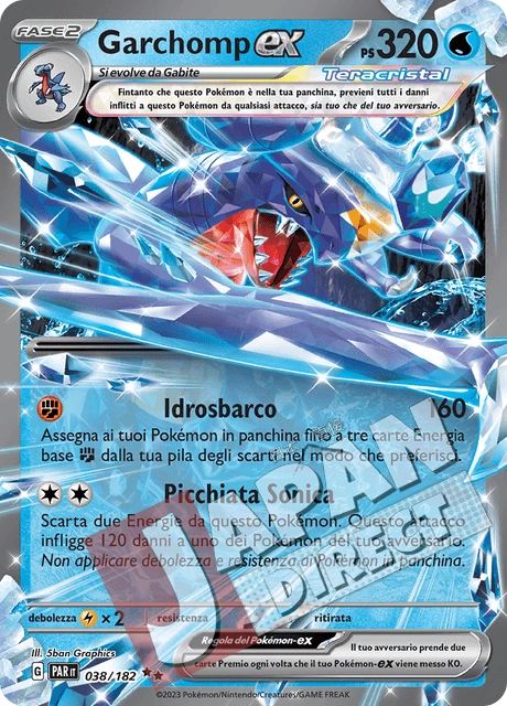 (PAR 038/182) Garchomp-ex Teracristal Double Rare