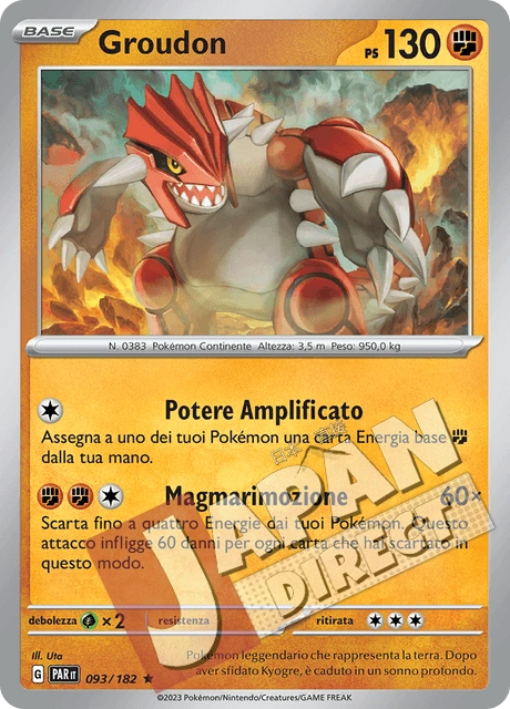 (PAR 093/182) Groudon  Rara
