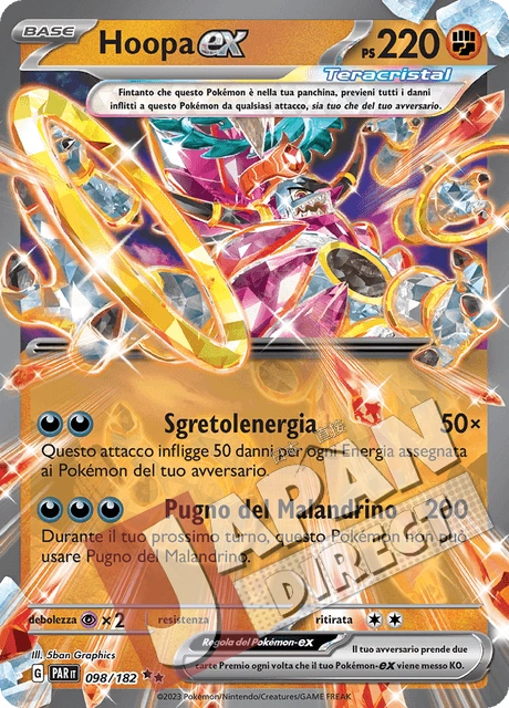 (PAR 098/182) Hoopa-ex Teracristal Double Rare