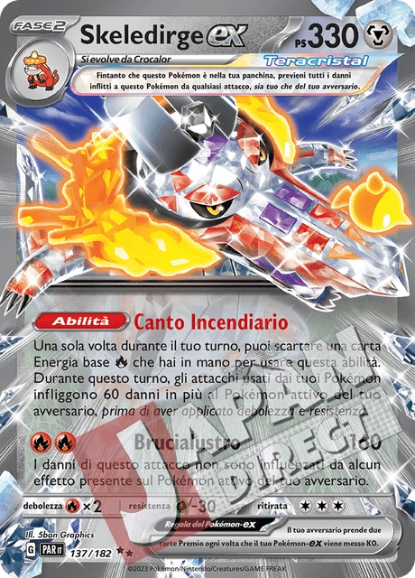 (PAR 137/182) Skeledirge-ex Teracristal Double Rare
