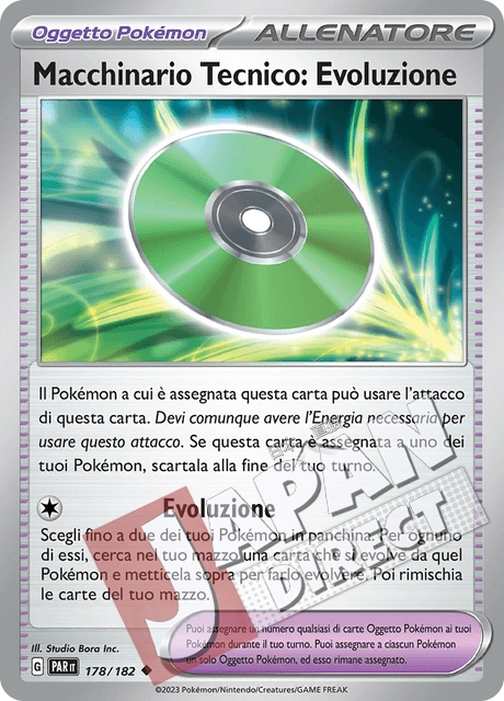 (PAR 178/182) Macchinario Tecnico: Evoluzione  Non Comune