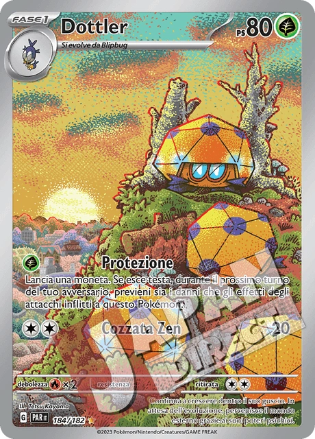 (PAR 184/182) Dottler  Illustrazione Rara