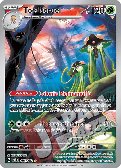 (PAR 185/182) Toedscruel  Illustrazione Rara