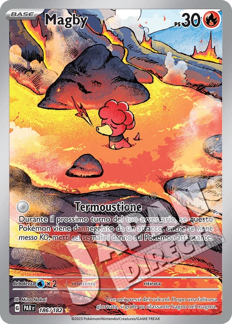 (PAR 186/182) Magby  Illustrazione Rara