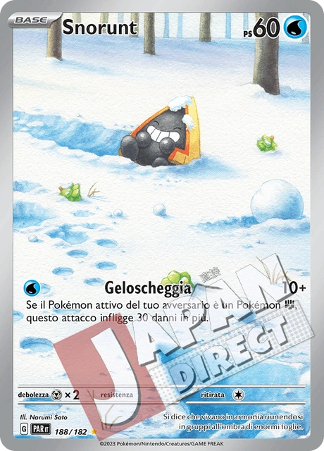 (PAR 188/182) Snorunt  Illustrazione Rara