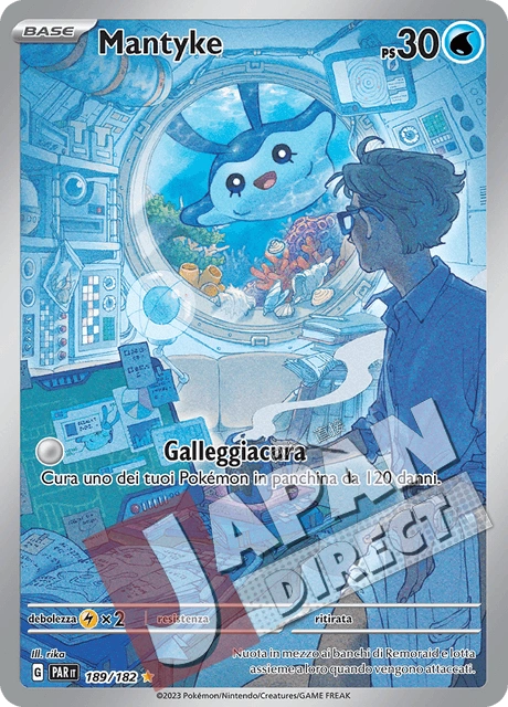 (PAR 189/182) Mantyke  Illustrazione Rara