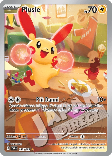 (PAR 193/182) Plusle  Illustrazione Rara