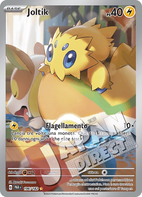 (PAR 196/182) Joltik  Illustrazione Rara